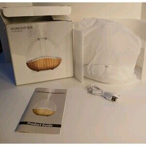 Ultrasonic Mist Humidifier White- Clear-Portable- Bedroom-Bathroom-Nursery